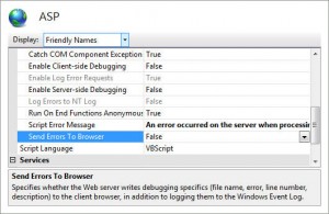 Activar DEBUG para ASP en IIS7 | rm-rf.es