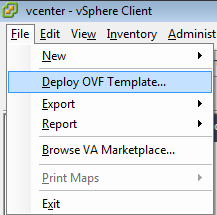 vCenter Deploy OVF Template 1