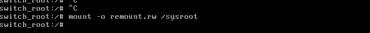 sysroot remount